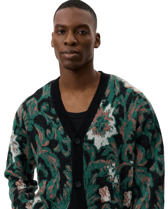 alex jacquard cardigan knit - les deux - 520047912 - pulls - nouveau.