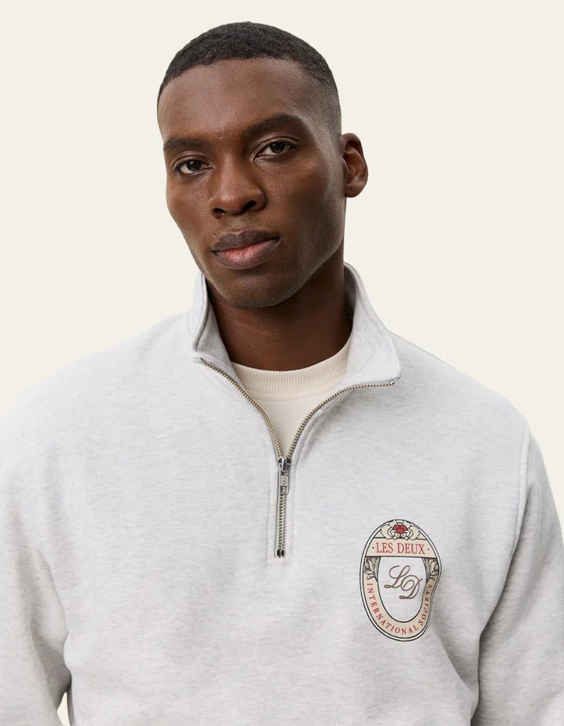 brady emblem half zip sweat shirt - les deux - 520063875 - sweat - Nouveau. men