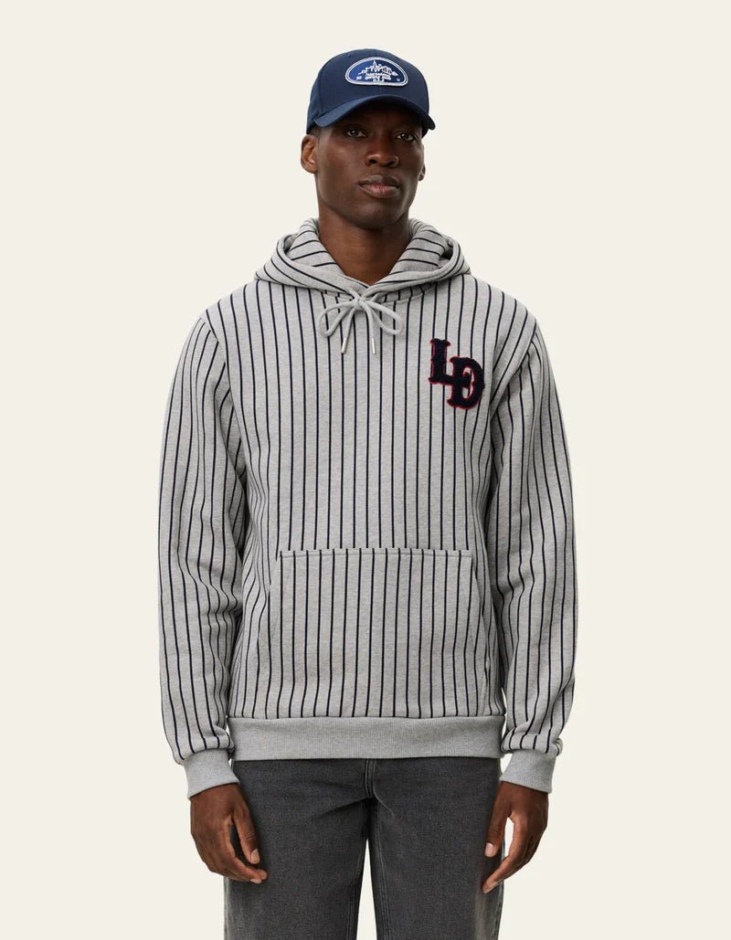 brady ld patch pinstripe hoodie - les deux - 510062703 - sweat - Nouveau. men
