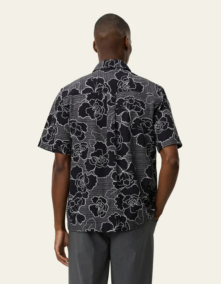 charlie poppy aop ss shirt - les deux - 520063653 - chemises - Nouveau. men