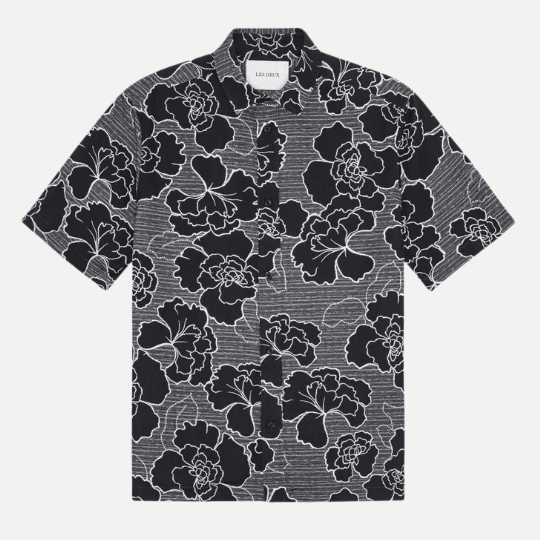 charlie poppy aop ss shirt - les deux - 520063653 - chemises - Nouveau. men