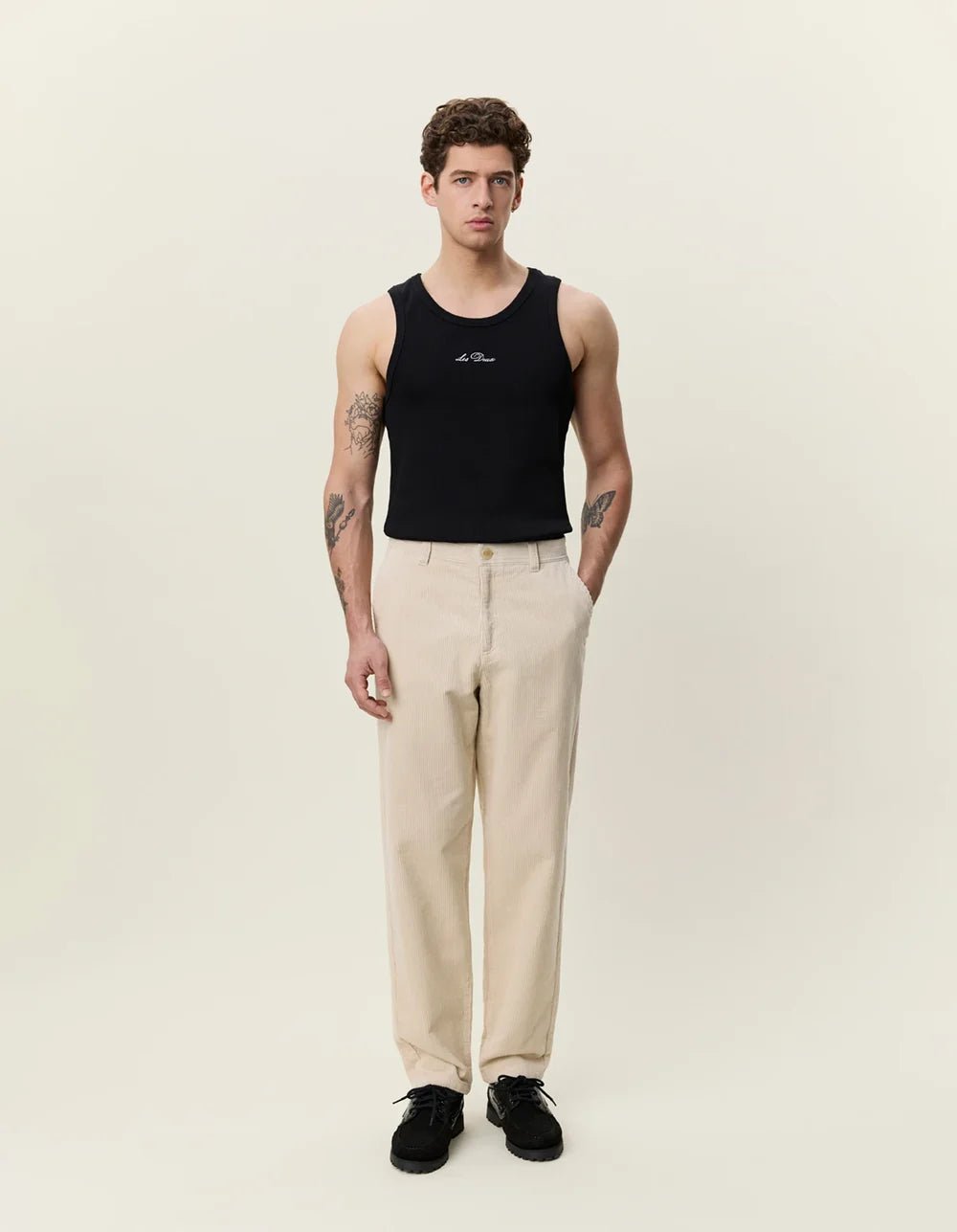 corduroy tapered pants - les deux - 520084542 - pantalons classiques - Nouveau. men