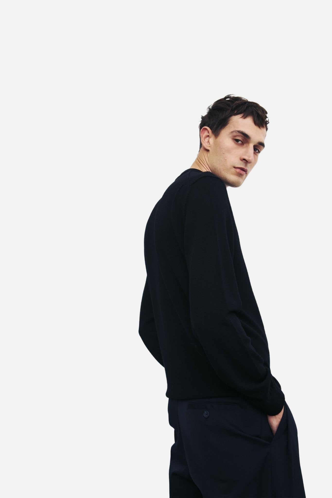 crewneck merino knit - unfeigned - 520058284 - pulls - nouveau.