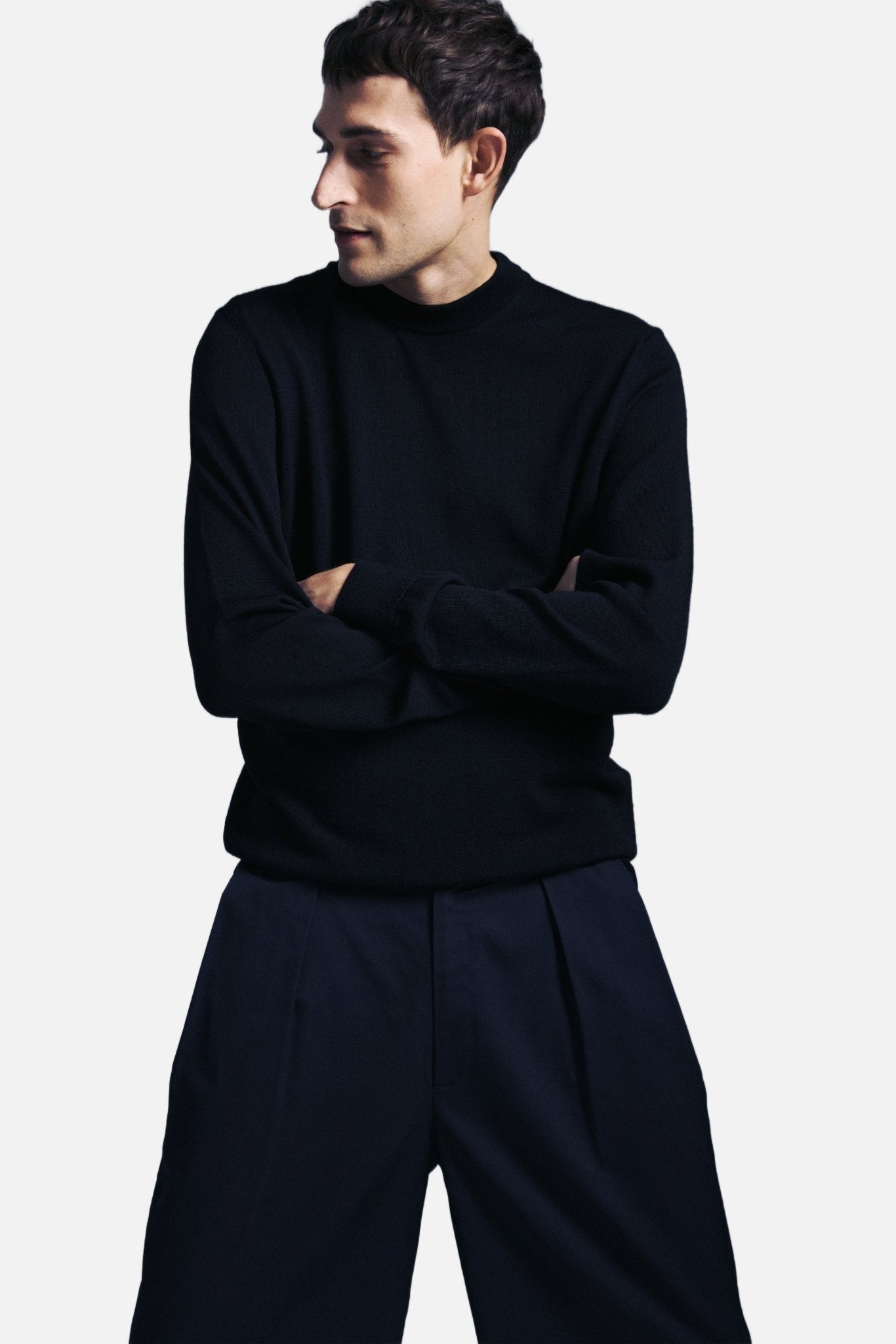 crewneck merino knit - unfeigned - 520058284 - pulls - nouveau.