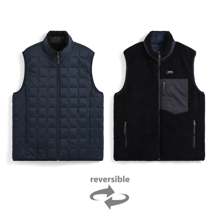 down boa reversible vest - taion - 520050073 - manteaux - nouveau.