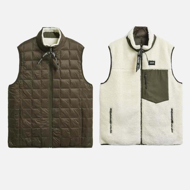 down boa reversible vest - taion - 500012251 - manteaux - nouveau.