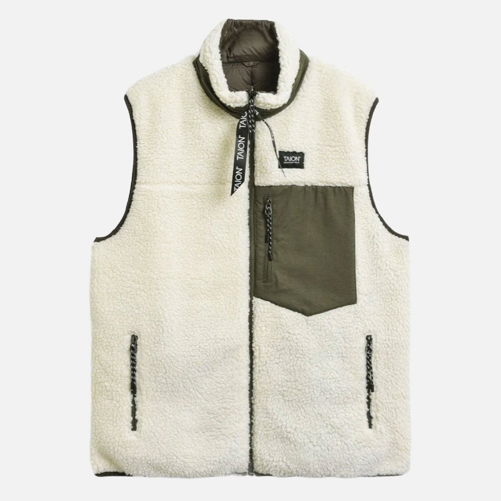 down boa reversible vest - taion - 500012251 - manteaux - nouveau.