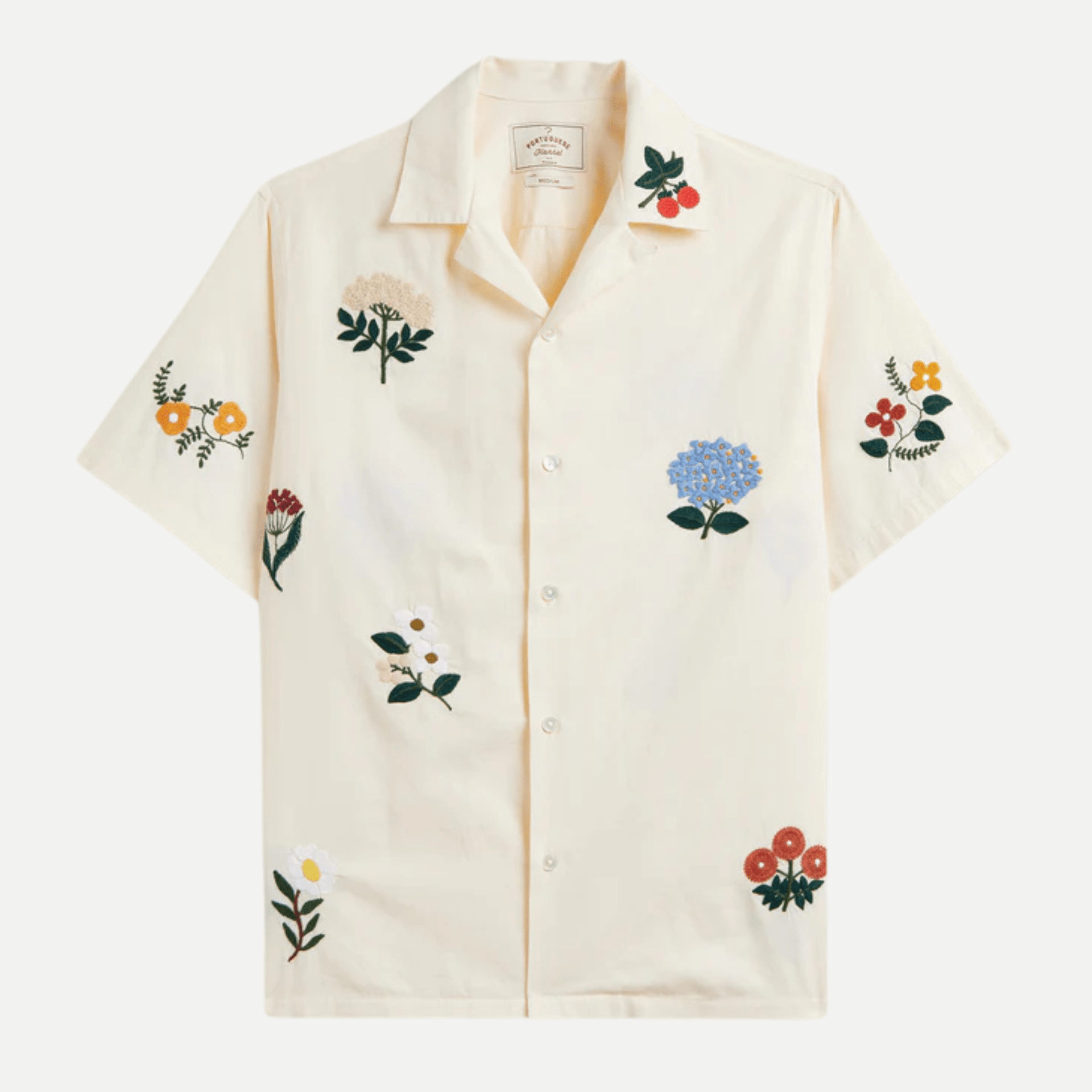 embroiderie flowers - portuguese flannel - 520040227 - chemises - Nouveau. men