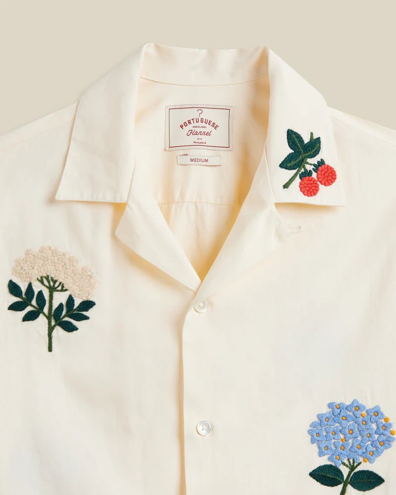 embroiderie flowers - portuguese flannel - 520040227 - chemises - Nouveau. men