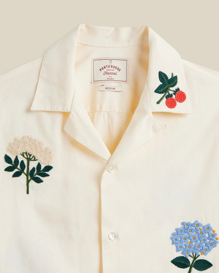embroiderie flowers - portuguese flannel - 520040227 - chemises - Nouveau. men