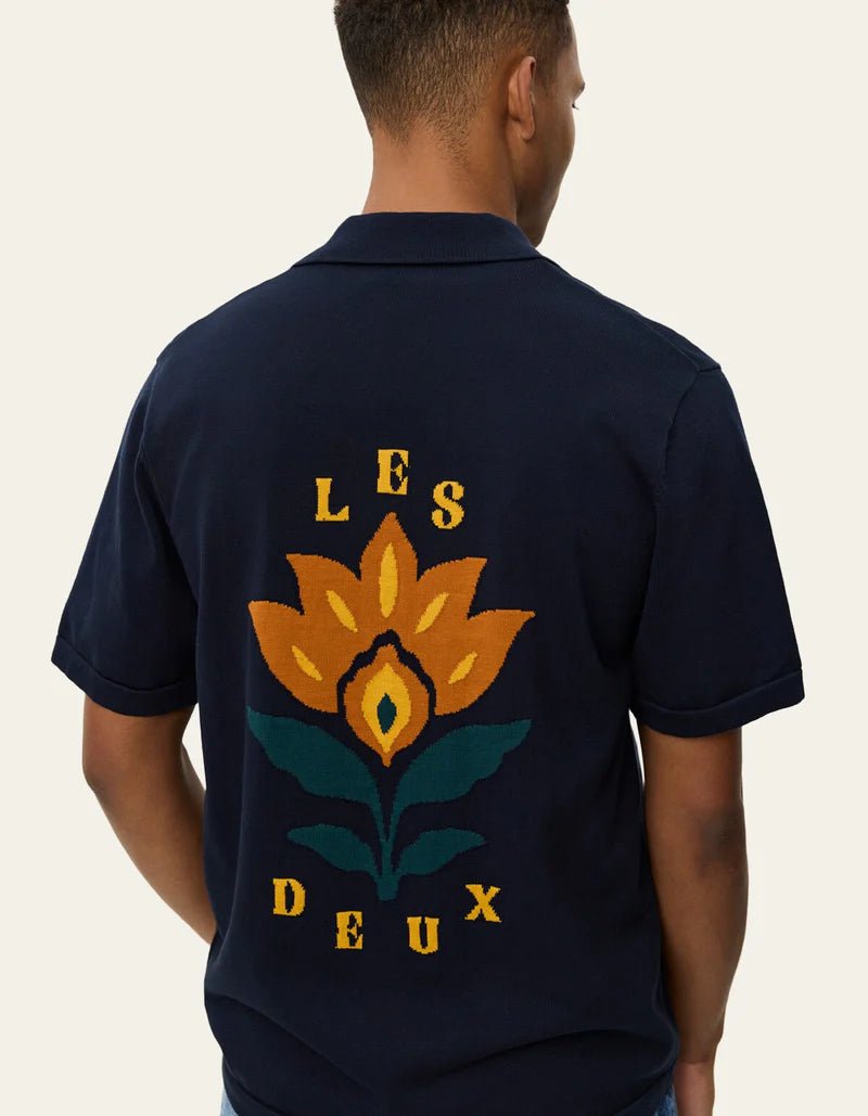 emmett arabesque knitted ss shirt - les deux - 520064155 - chemises - Nouveau. men