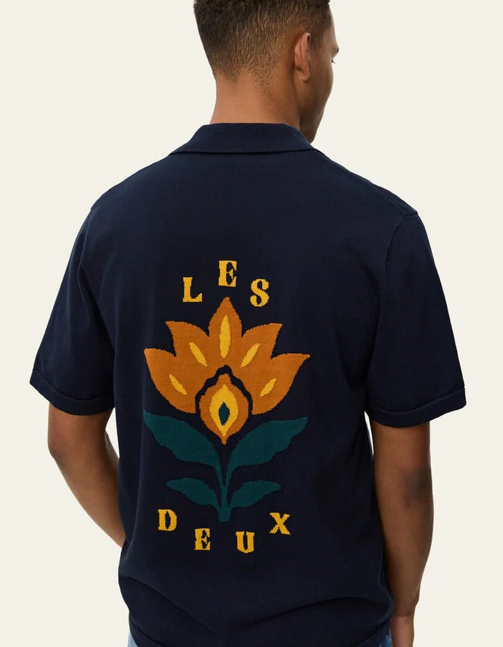 emmett arabesque knitted ss shirt - les deux - 520064155 - chemises - Nouveau. men