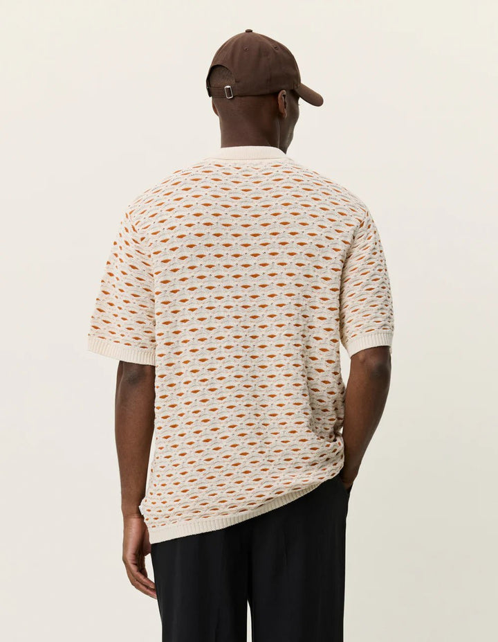 esmay shell knitted polo - les deux - 520062366 - polos - Nouveau. men