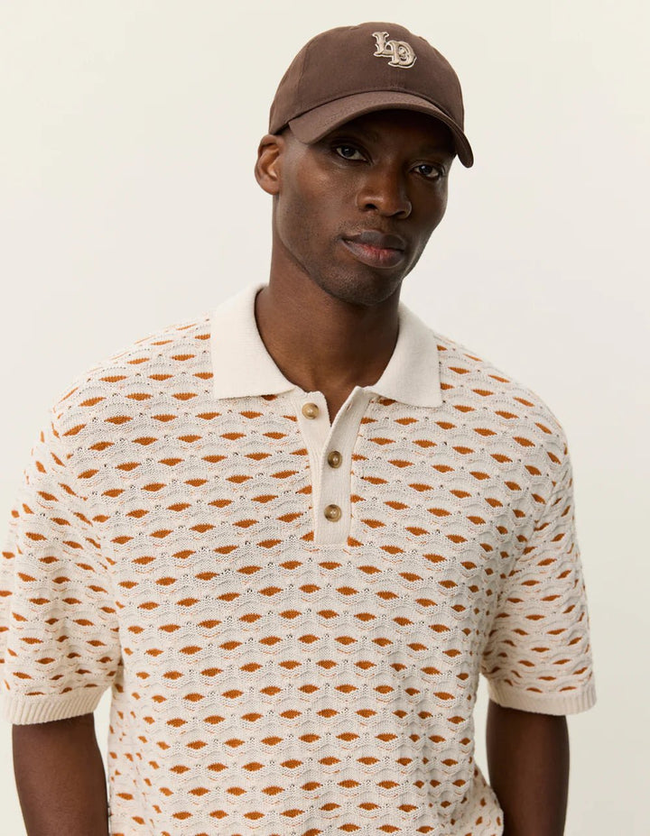 esmay shell knitted polo - les deux - 520062366 - polos - Nouveau. men