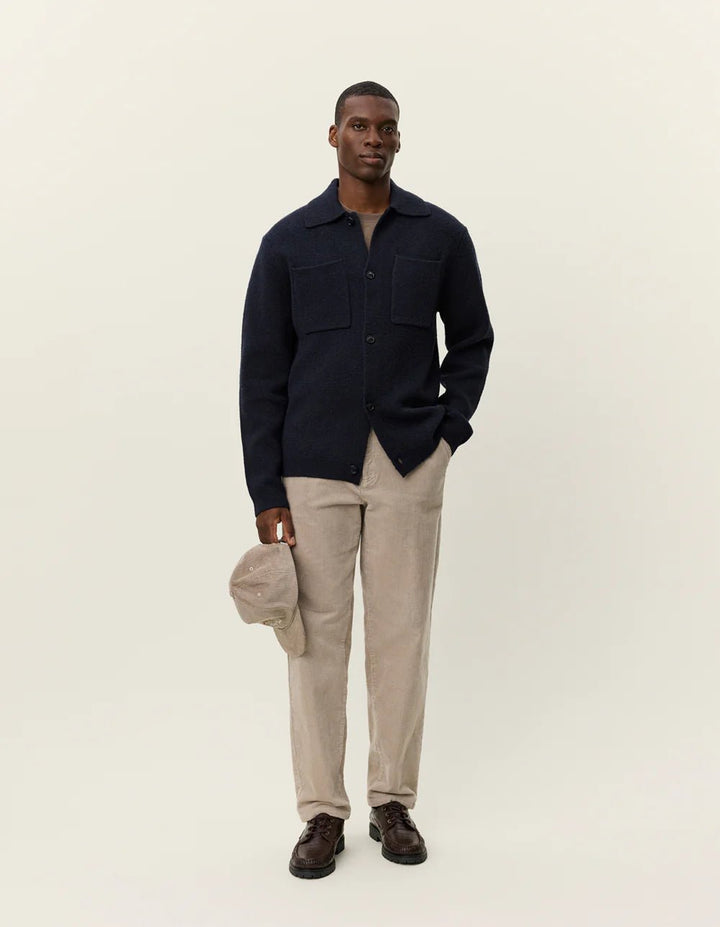 fischer milano knit overshirt - les deux - 520058970 - chemises - nouveau.