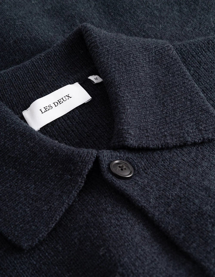 fischer milano knit overshirt - les deux - 520058970 - chemises - nouveau.