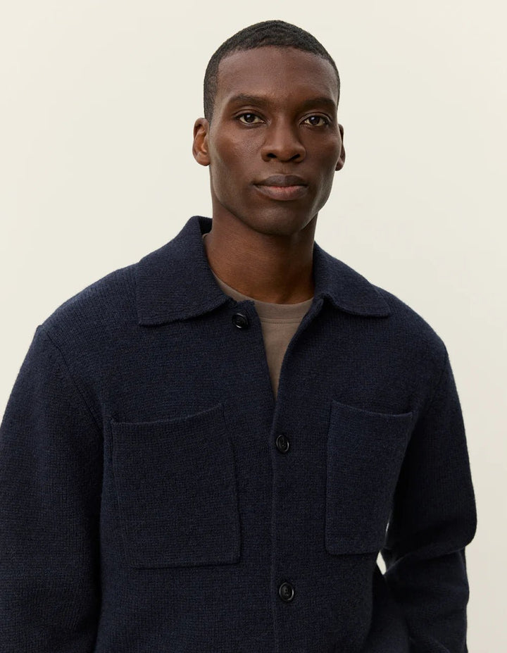 fischer milano knit overshirt - les deux - 520058970 - chemises - nouveau.