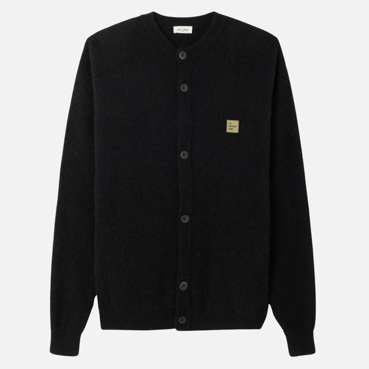 gilet court boule ml col rond boutonne - american vintage - 510055460 - pulls - nouveau.