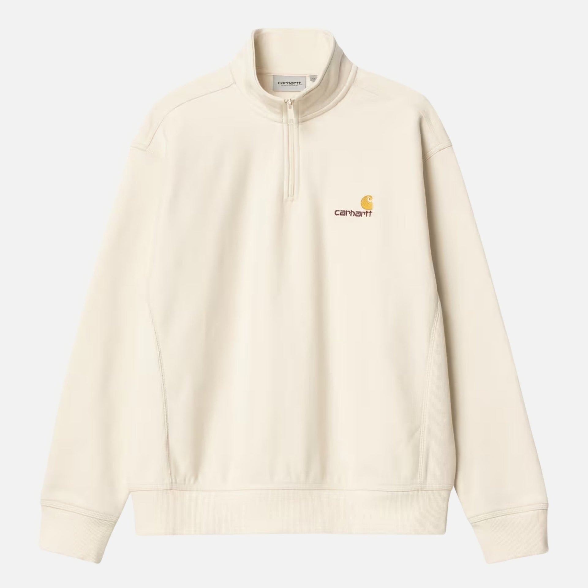 half zip american script sweat cotton/ - carhartt - 510058898 - sweat - nouveau.
