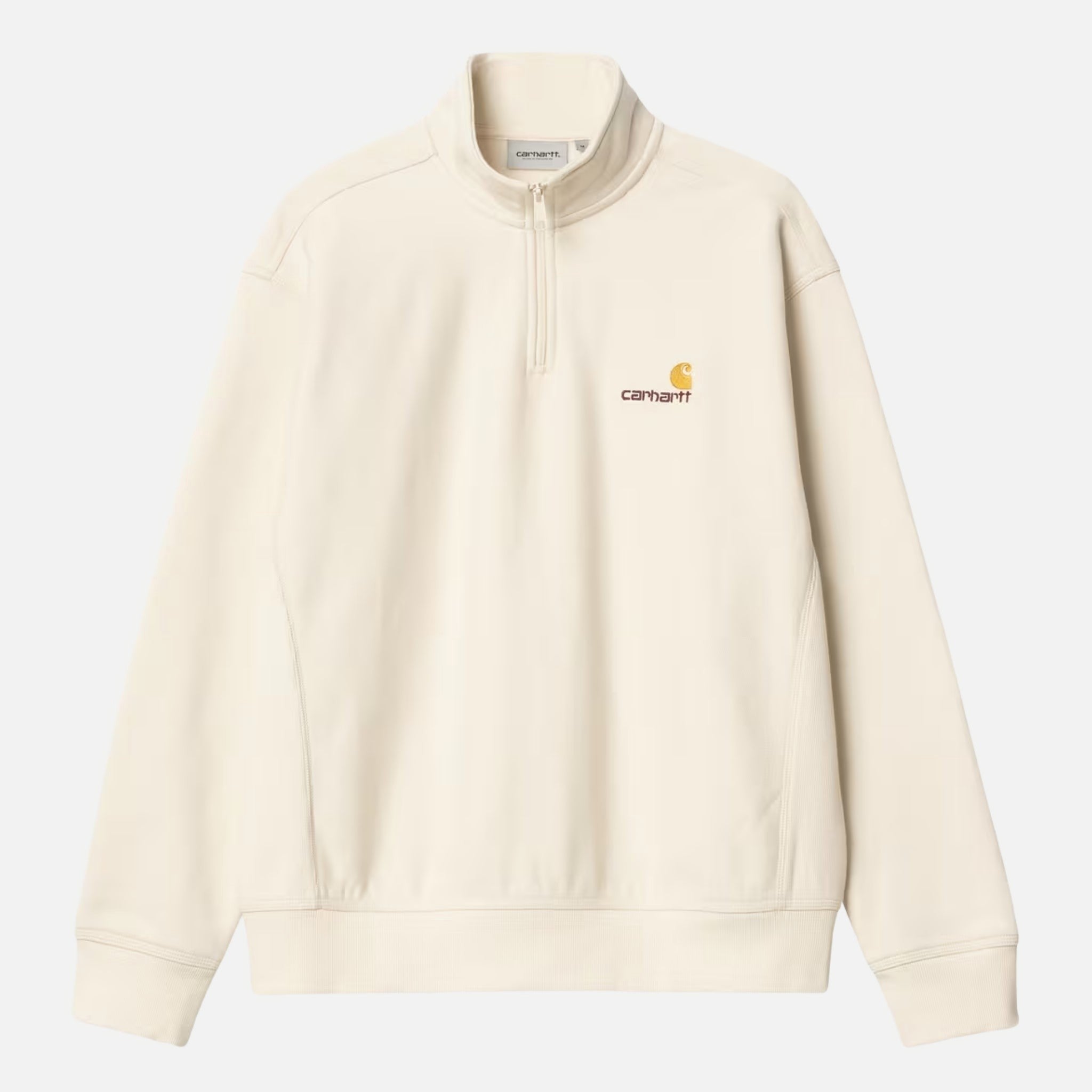 half zip american script sweat cotton/ - carhartt - 510058898 - sweat - nouveau.