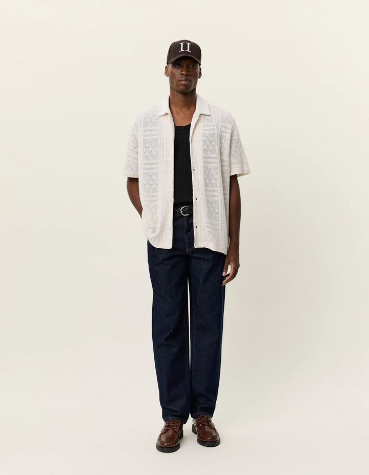 hector pointelle ss shirt - les deux - 520062335 - chemises - Nouveau. men