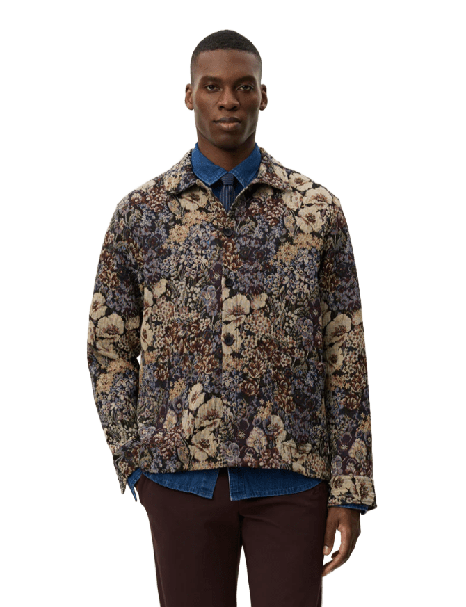 hugh jacquard overshirt - les deux - 510057082 - vestes - nouveau.