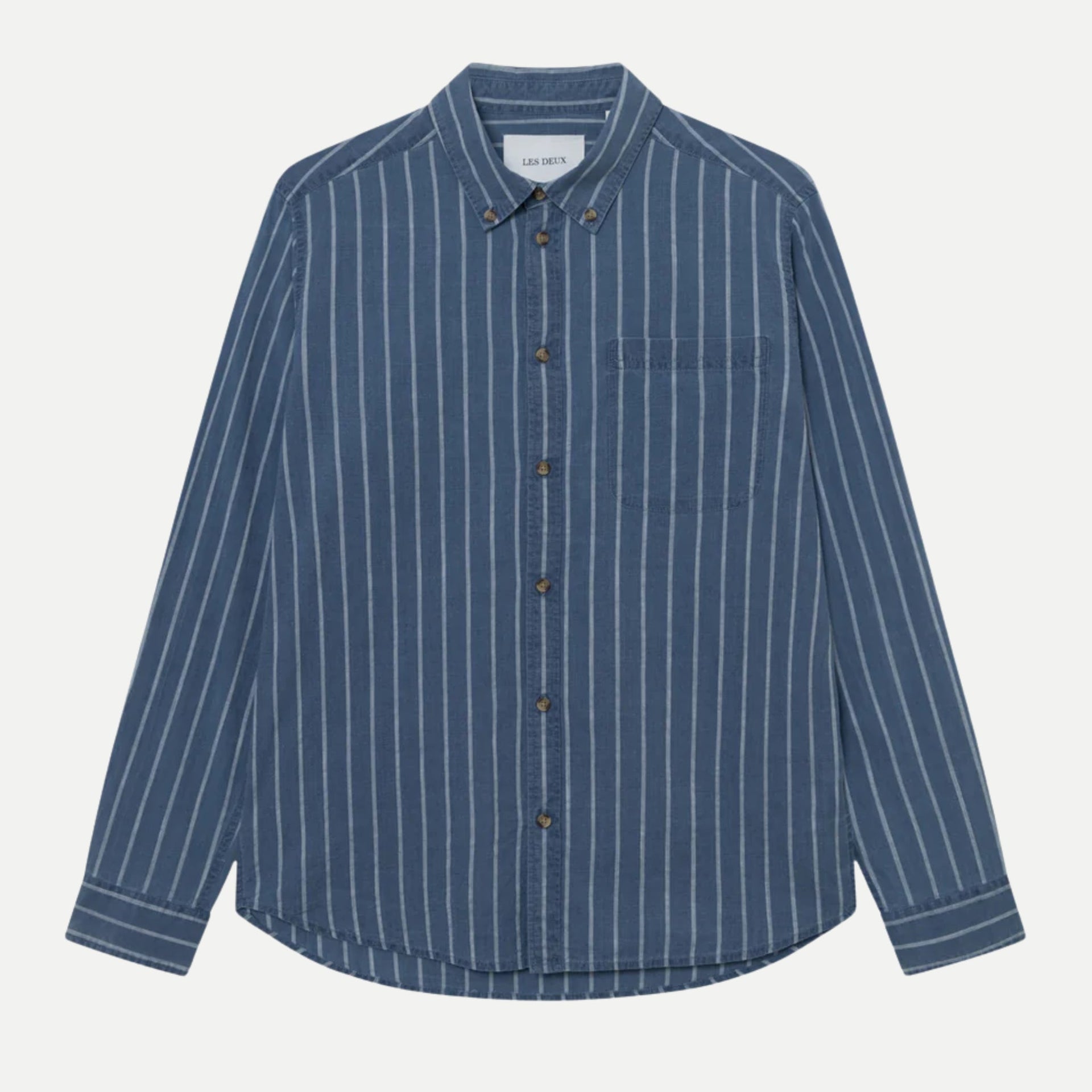 kash indigo stripe shirt - les deux - 520059038 - chemises - nouveau.