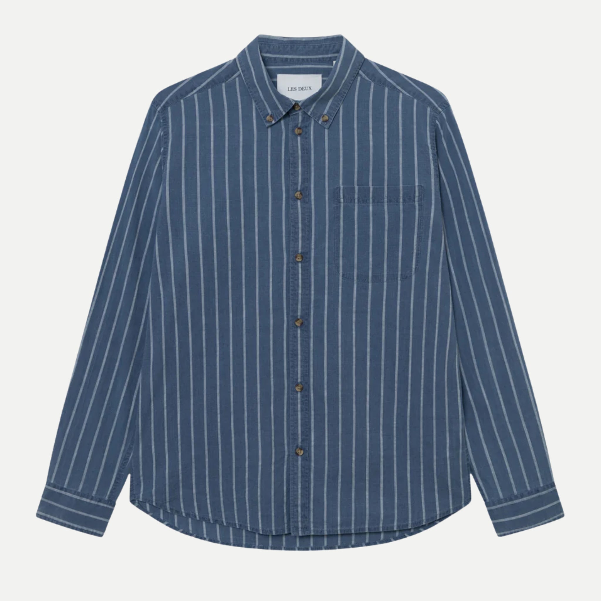 kash indigo stripe shirt - les deux - 520059038 - chemises - nouveau.