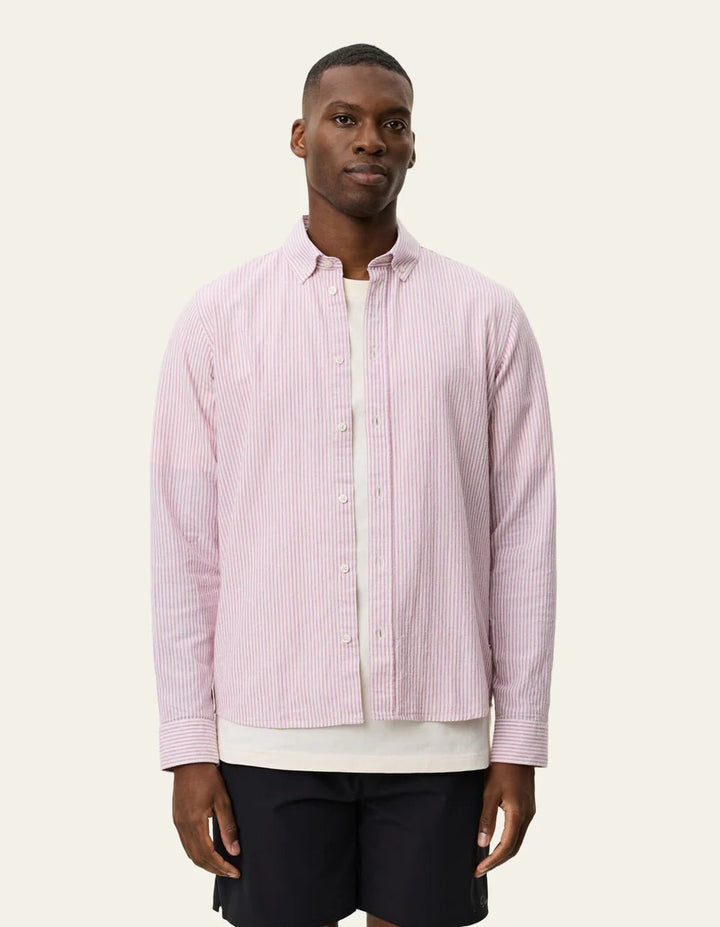 konrad stripe cotton linen shirt - les deux - 520062601 - chemises - Nouveau. men