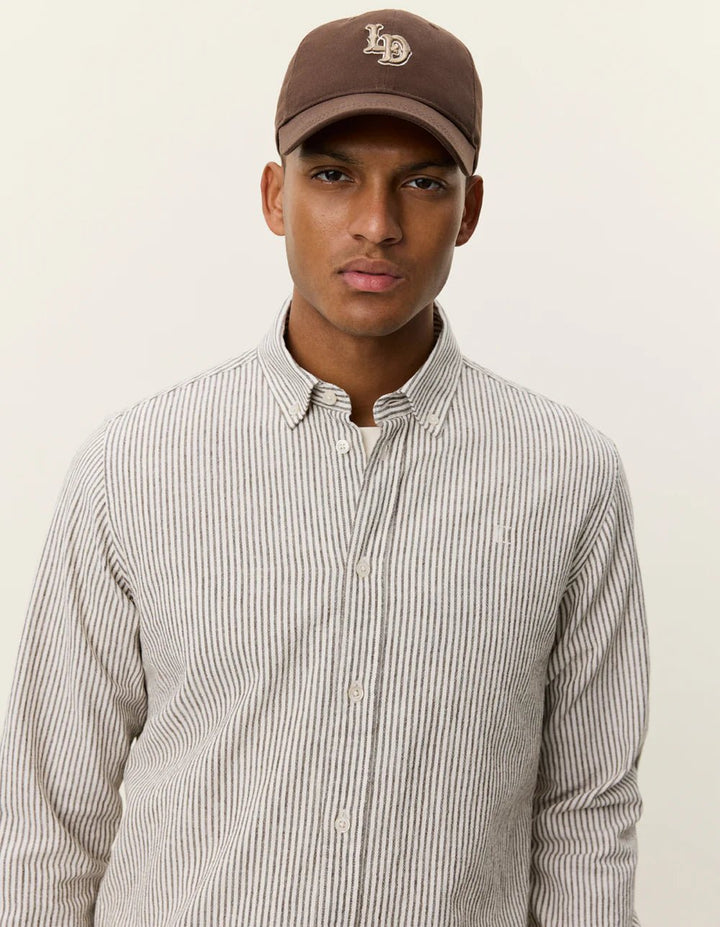 konrad stripe cotton linen shirt - les deux - 520062649 - chemises - Nouveau. men