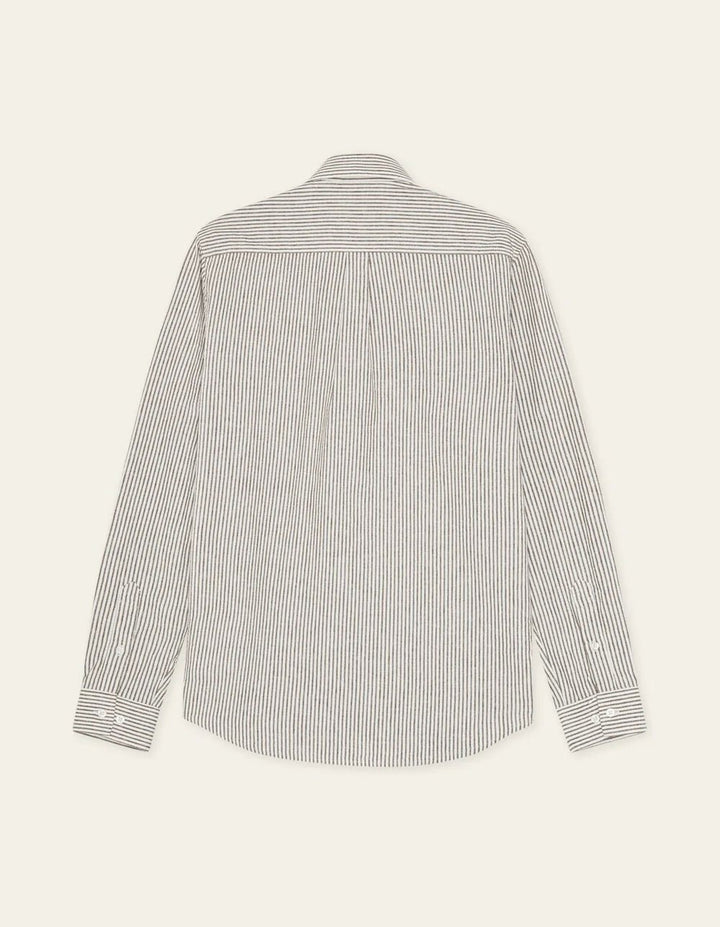 konrad stripe cotton linen shirt - les deux - 520062649 - chemises - Nouveau. men