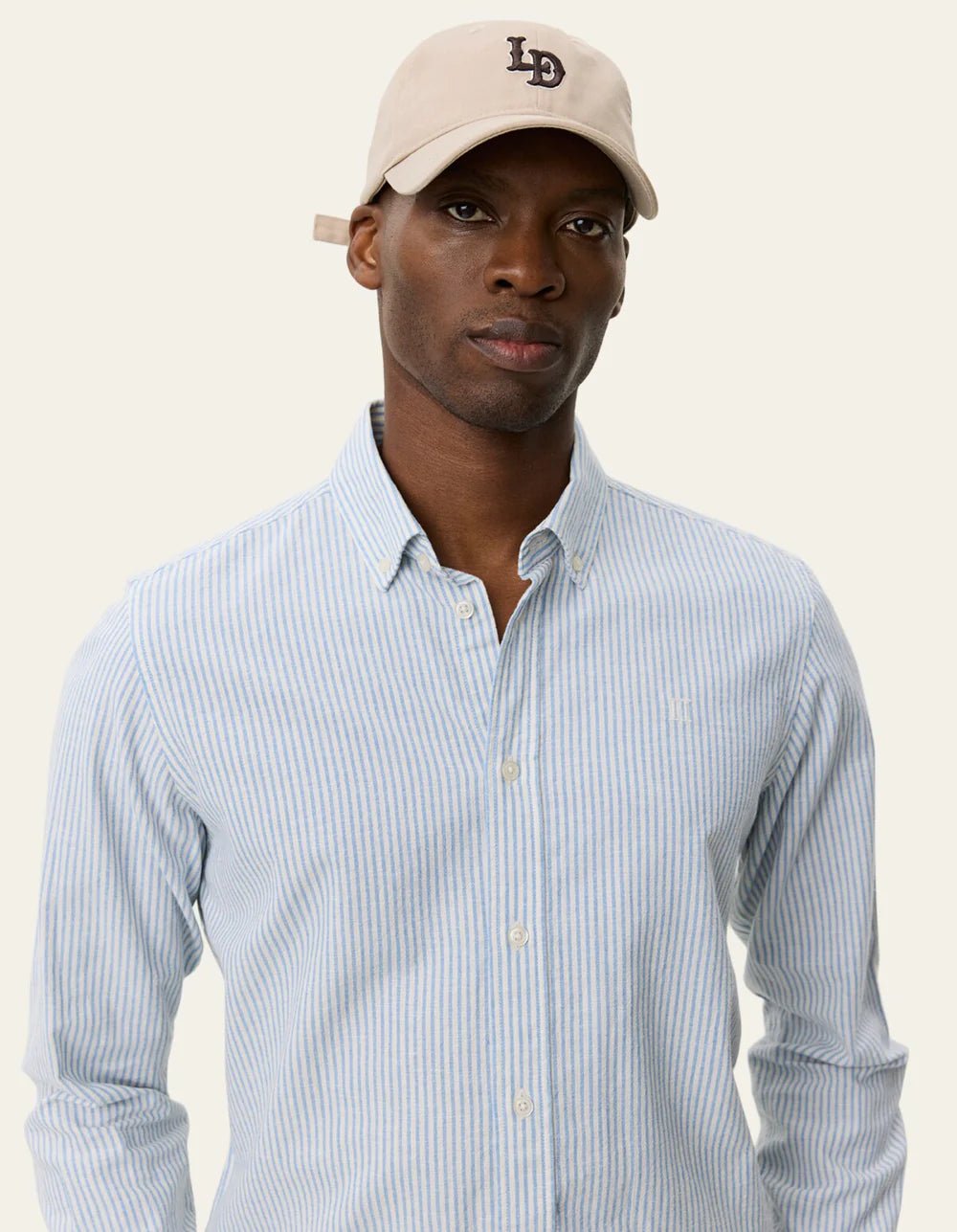 konrad stripe cotton linen shirt - les deux - 520062564 - chemises - Nouveau. men