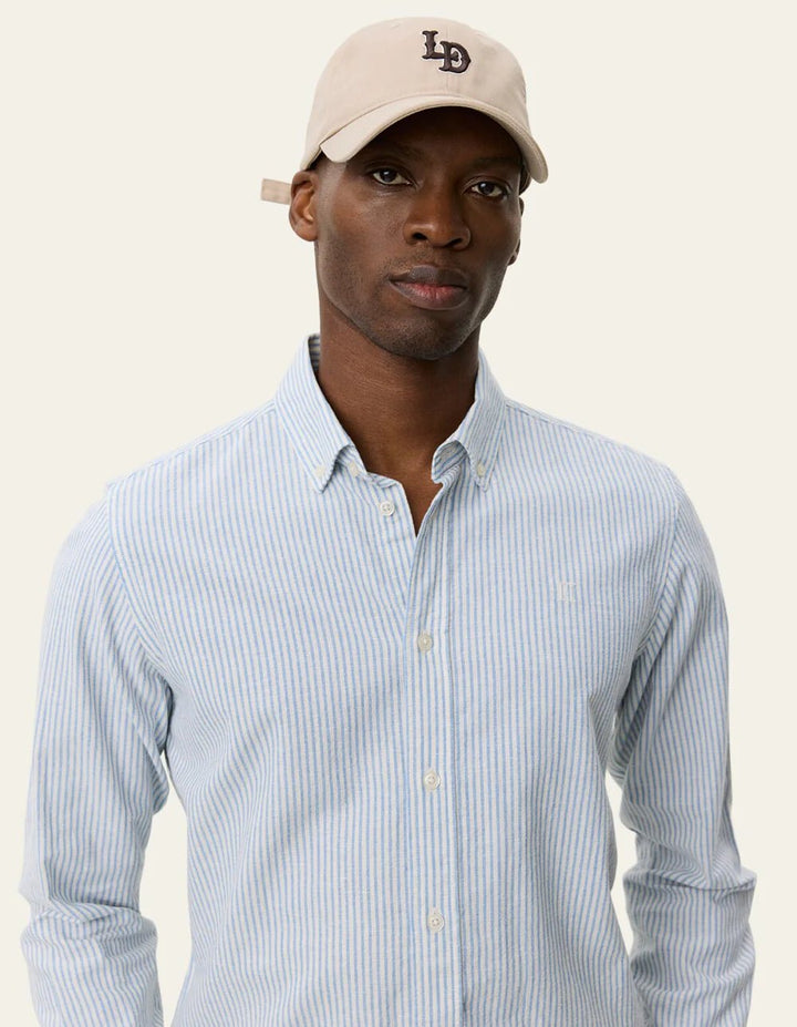 konrad stripe cotton linen shirt - les deux - 520062564 - chemises - Nouveau. men