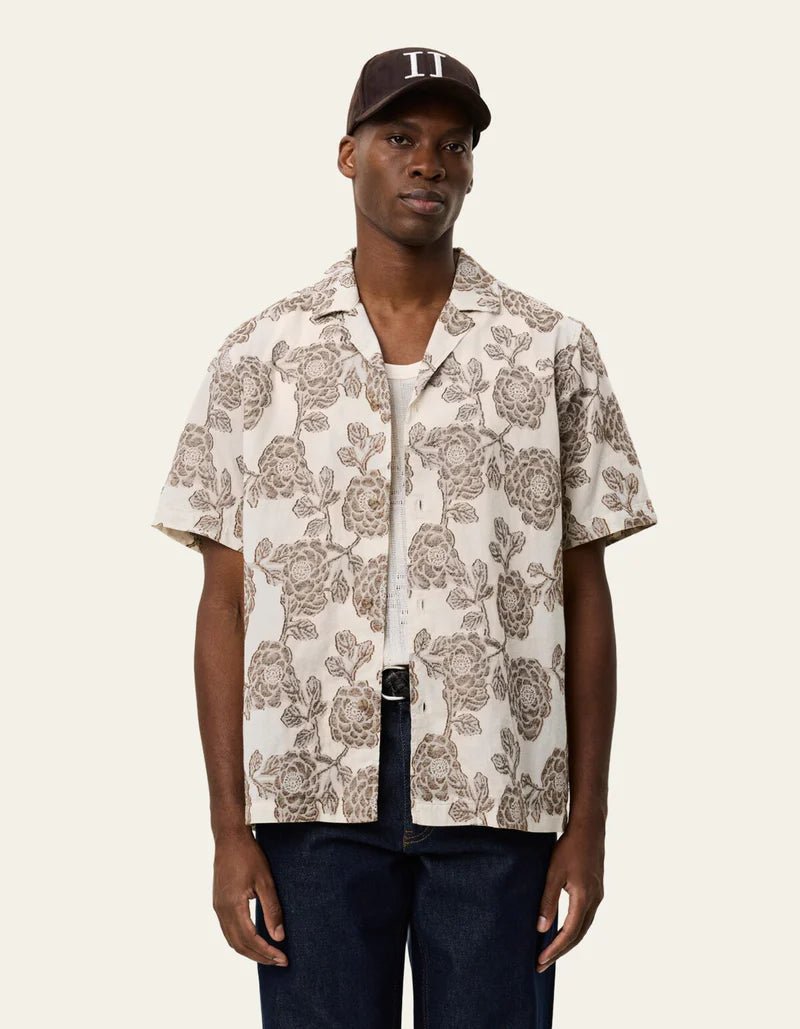 lesley flower jacquard ss shirt - les deux - 520063226 - chemises - Nouveau. men