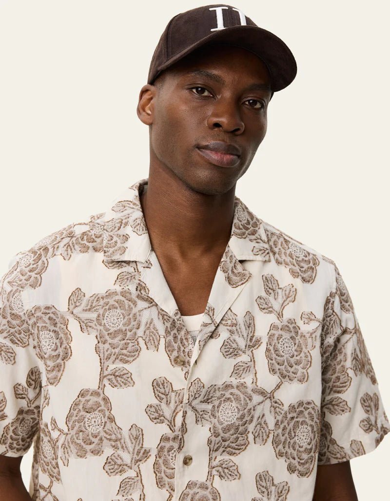 lesley flower jacquard ss shirt - les deux - 520063226 - chemises - Nouveau. men