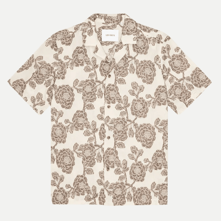 lesley flower jacquard ss shirt - les deux - 520063226 - chemises - Nouveau. men