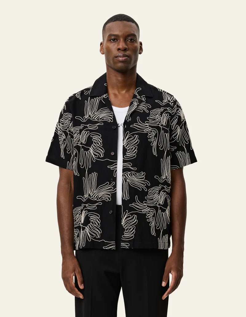 liam aoe flower ss shirt - les deux - 520063325 - chemises - Nouveau. men