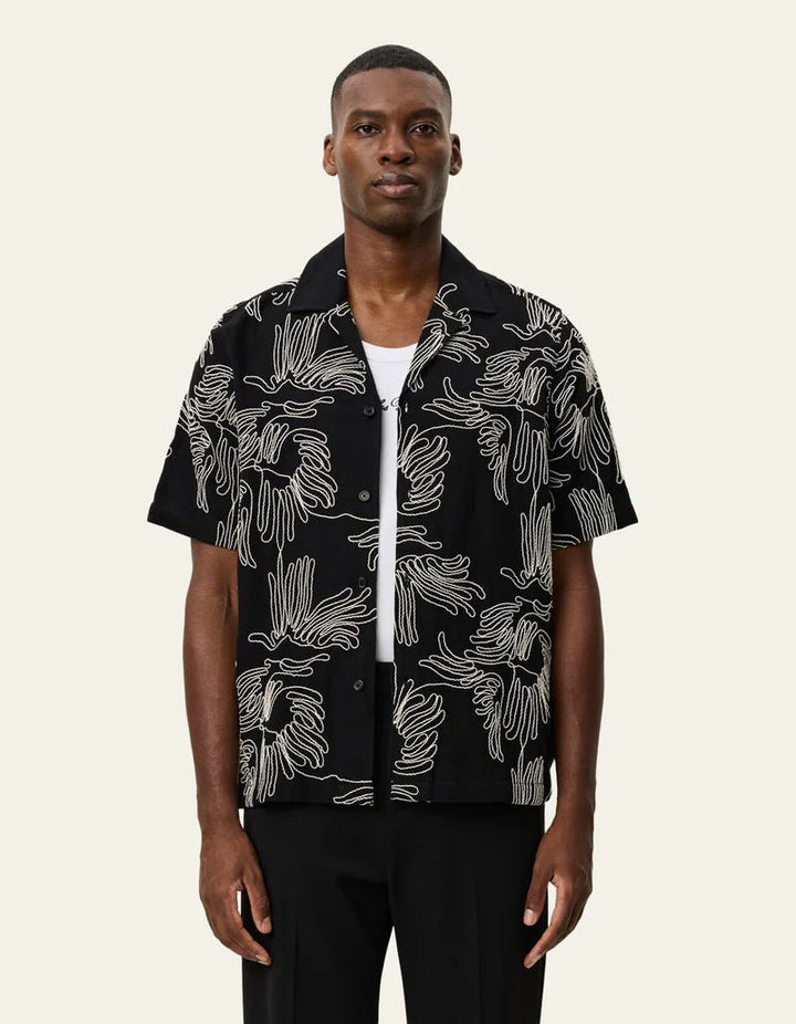 liam aoe flower ss shirt - les deux - 520063325 - chemises - Nouveau. men