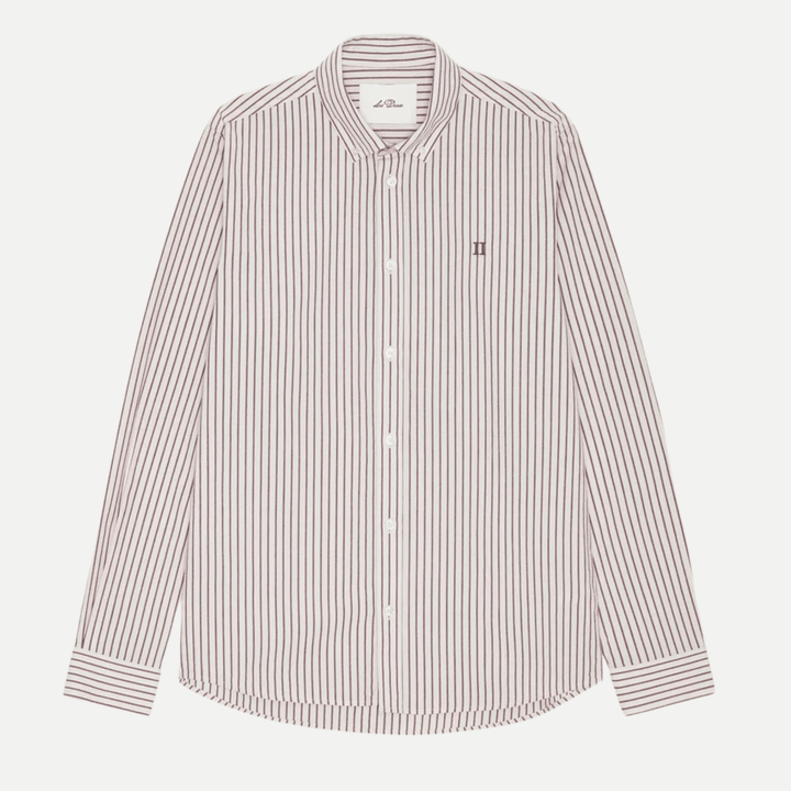 light oxford striped shirt - les deux - 520085136 - chemises - Nouveau. men