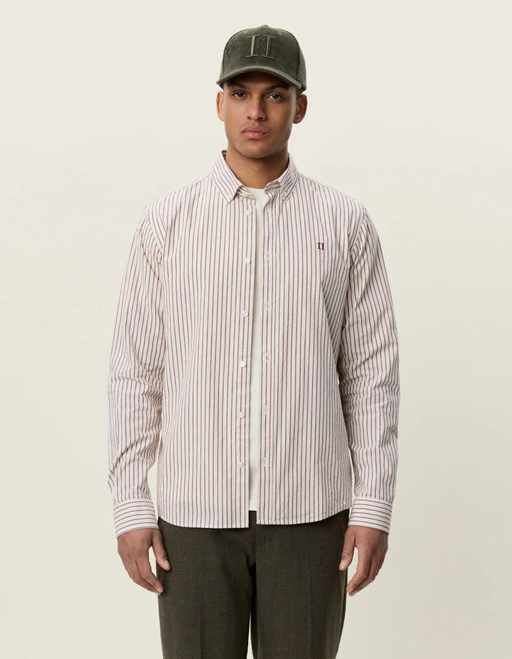light oxford striped shirt - les deux - 520085136 - chemises - Nouveau. men