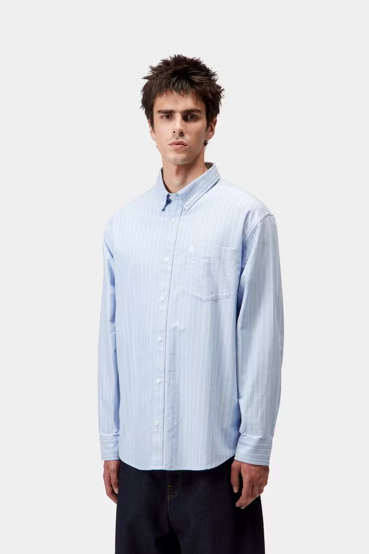 l/s cassel shirt cotton oxford - carhartt - 510058454 - chemises - Nouveau. men