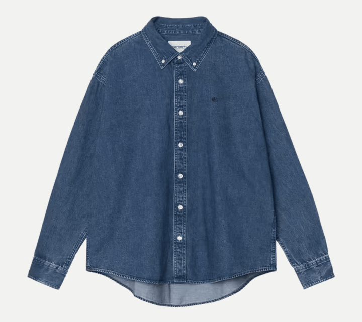 l/s lucas shirt cotton denim - carhartt - 510067944 - chemises - Nouveau. men