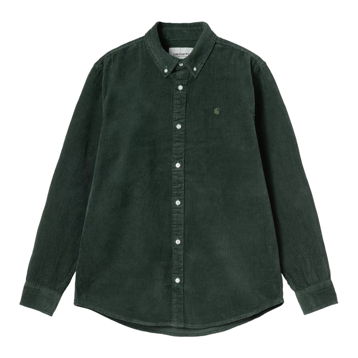 l/s madison cord shirt - carhartt - 510058614 - chemises - nouveau.
