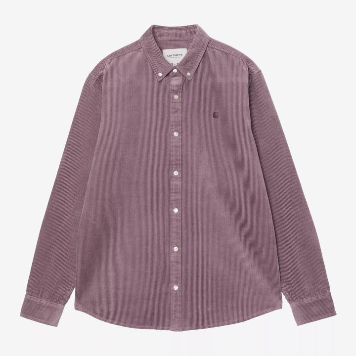 l/s madison cord shirt - carhartt - 510059970 - chemises - nouveau.