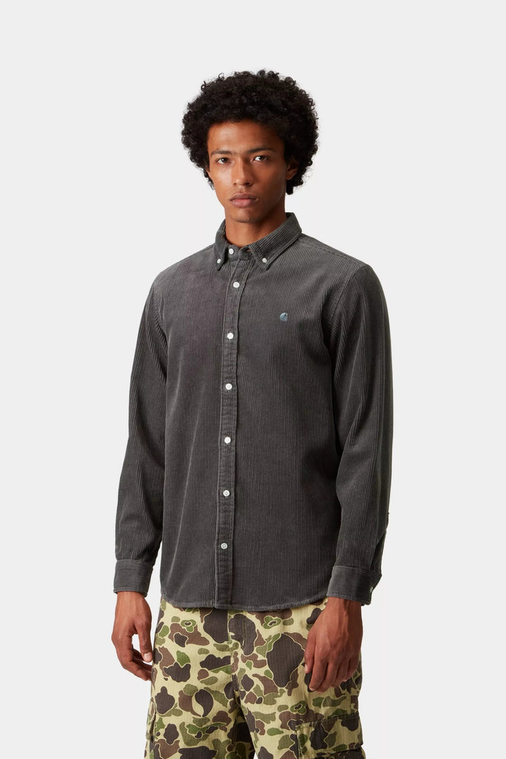 l/s madison cord shirt - carhartt - 510058539 - chemises - nouveau.