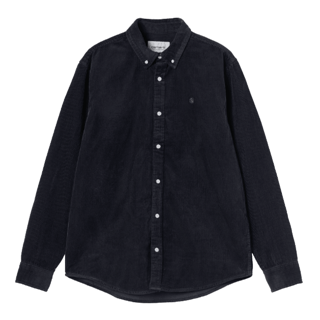 l/s madison cord shirt - carhartt - 510058539 - chemises - nouveau.