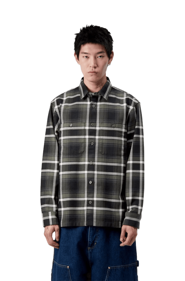 l/s vaughn shirt cotton herringbone - carhartt - 510058690 - chemises - nouveau.