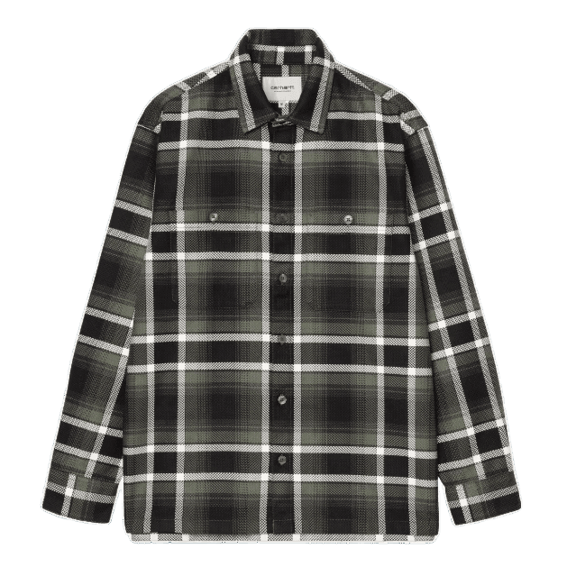 l/s vaughn shirt cotton herringbone - carhartt - 510058690 - chemises - nouveau.