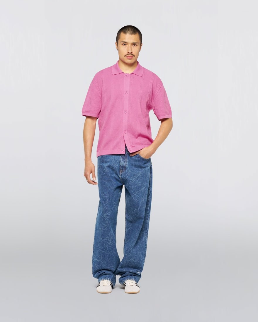 luis buttoned polo - edwins - 520060386 - polos - Nouveau. men