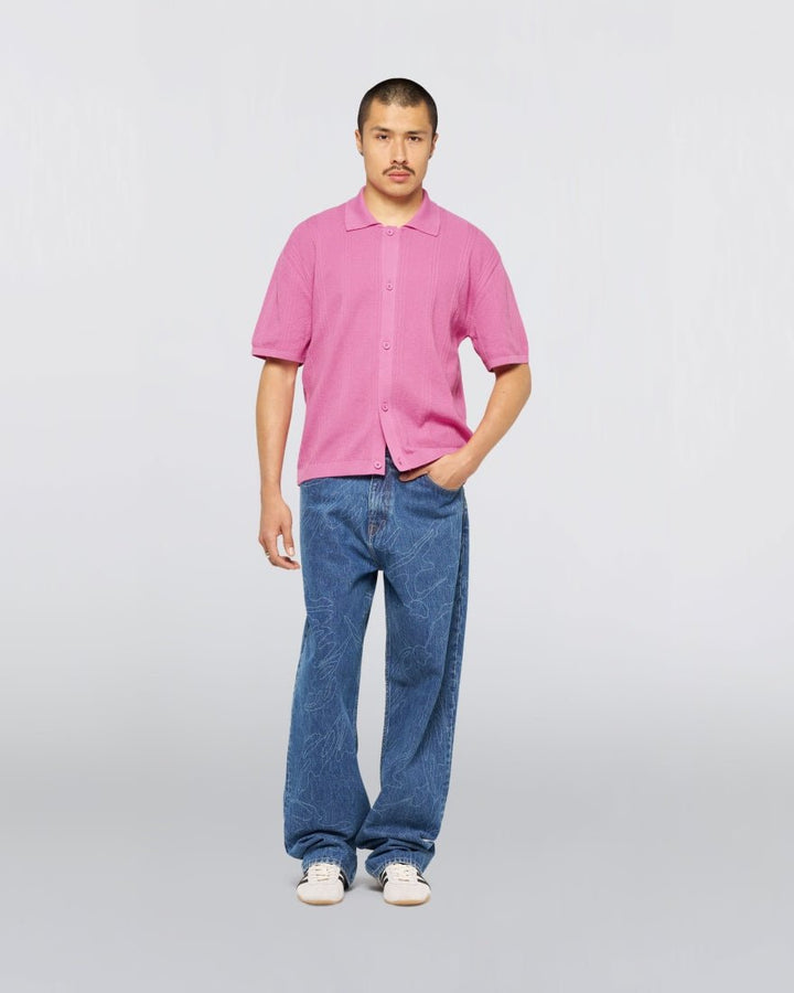 luis buttoned polo - edwins - 520060386 - polos - Nouveau. men